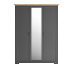 Шкаф Жасмин графит/дуб артизан SZF3D