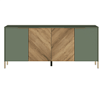 Тумба Сиена дымчатый зеленый/дуб вотан KOM4D