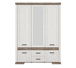 Шкаф Марсель ясень снежный SZF5D2S