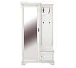 Шкаф с вешалкой Кентаки белый PPK1D1K/L