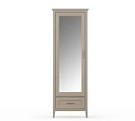 Шкаф с зеркалом Классик глиняный серый SZF1L1S