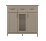 Тумба-витрина Классик глиняный серый KOM1W2D3S