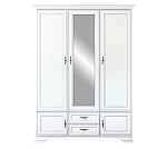 Шкаф с зеркалом Кентаки белый SZF5D2S